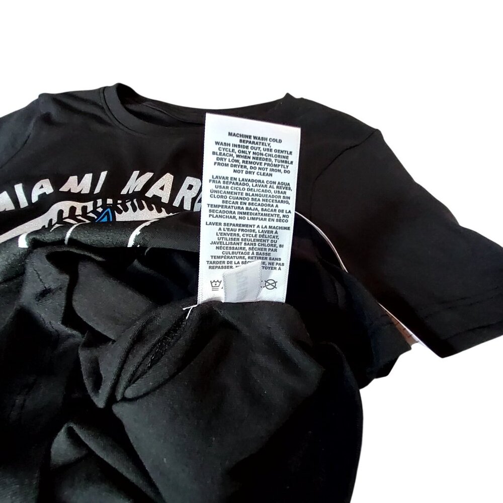 Miami Marlins Baseball City Skyline Graphic Tee 100% Cotton Short Sleeve Shirt M - Picture 5 of 9